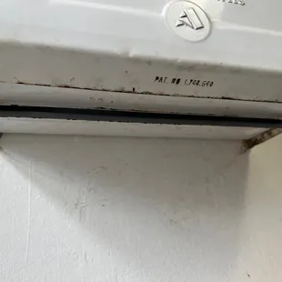 zero paper towels in the bathroom, no way to dry hands or cover them to touch the faucets or toilet handle