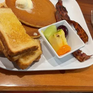 Kids breakfast. My daughter loves crispy bacon and she said it was cooked perfectly