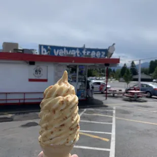Coconut dipped cone