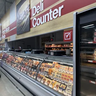Deli Counter... you can buy it in whatever increments you need.  Not forced to have pounds and pounds....