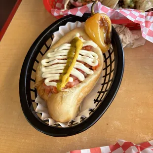 Sonoran hot dog