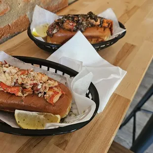 Jerk lobster roll &amp; I think I got the classic one