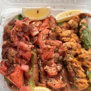 Lobster BLT Roll, East New York, Crown Heights Roll  From Left to Right