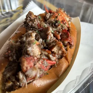 Flatbush lobster jerk roll