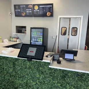 Ordering counter and menu