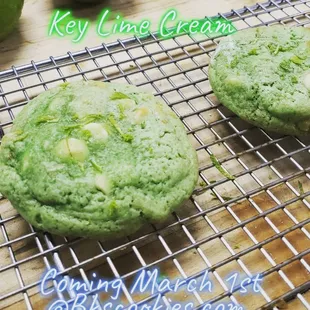 key lime cream cookies