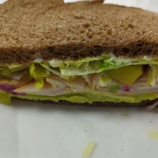 Turkey Avocado with Swiss in Squaw