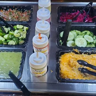 Great condiment bar