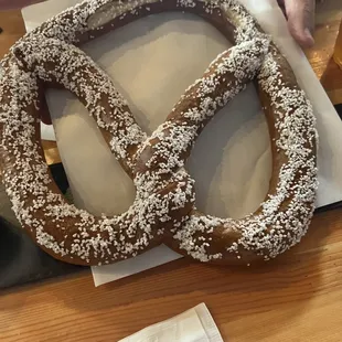 Giant Bavarian Jumbo Salted Pretzel Knot