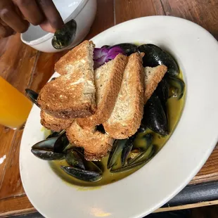Curry Mussels