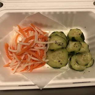 pickled veggies. it was fine