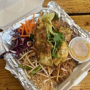 Chicken Satay Pad Thai