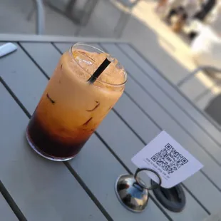 Free check in Thai tea super sweet but good.