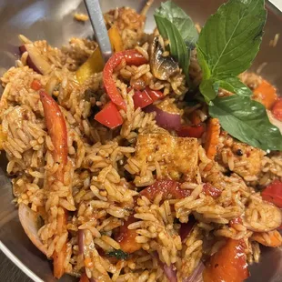Thai Basil Fried Rice (V) Vegan