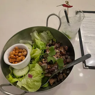 Moo Yang Nam Tok - Lettuce Wrap