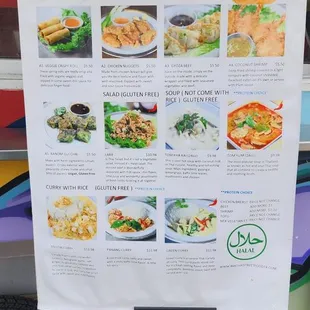 ramen and noodles, menu