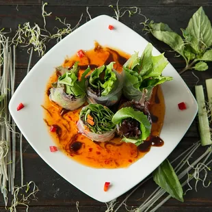 Bangkok Rolls (portable salad)