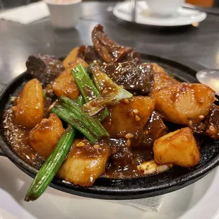 Beef brisket in clay pot!  Delicious!