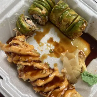 Sweet Caterpillar Roll , Mexican Roll