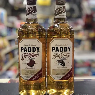 Paddy Irish Whiskey 750ml Available Flavors: Apple and Honey Special Price: $6.99 each (tax)  While Supplies Last