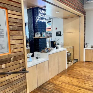 a view of the kitchen