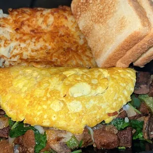 Plant Based Steak Omelette