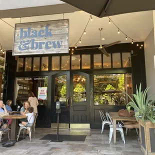 Outdoor seating is perfect!