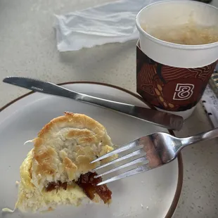 Prailine Bacon Breakfast with Chai Tea - Delicious