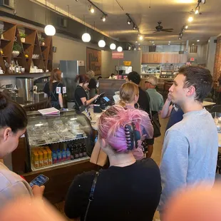 Waiting to order. Discovering new places
