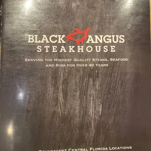 the menu