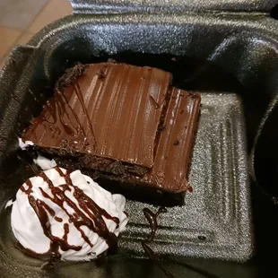 Chocolate cake for dessert