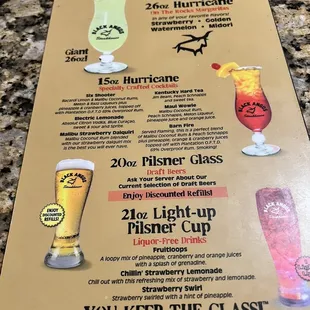 DRINK MENU