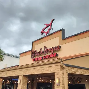 the front of the restaurant