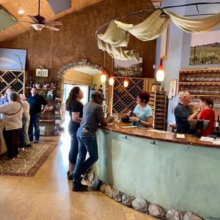 The main wine tasting area.