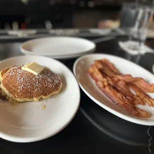 Side of pancakes &amp; bacon!