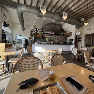 the interior of a coffee shop