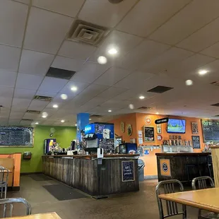 Order area and part of the bar space