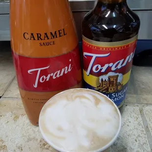 caramel sauce and torani