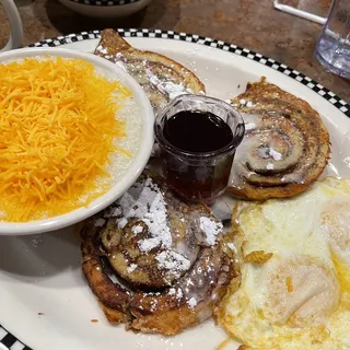 Cinnamon Roll French Toast* (1650 cals.)