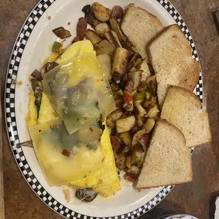 Vegetarian Omelette (400 cals.)