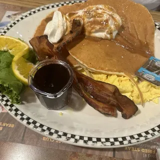 Seasonal Pancakes (1260-1660 cals.)