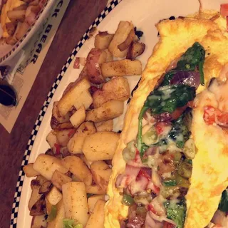 Vegetarian Omelette (400 cals.)