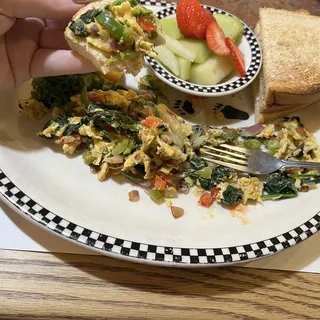 Shasta Veggie Scramble (360 cals.)
