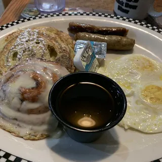 Cinnamon Roll French Toast* (1650 cals.)