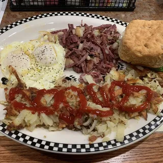 Corned Beef Hash (280 cals.)