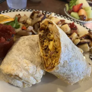 Chorizo Breakfast Burrito (1360-1410 cals.)