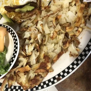 Strip-Cut Hash Browns (380 cals.)