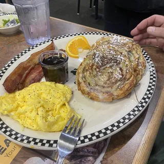 Cinnamon Roll French Toast* (1650 cals.)