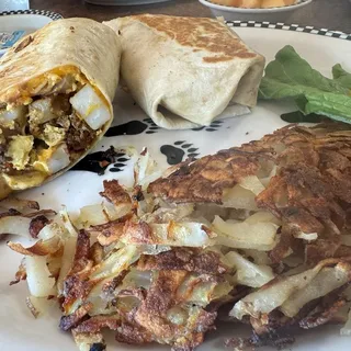 Chorizo Breakfast Burrito (1360-1410 cals.)