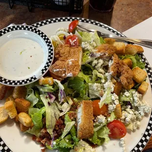 Crispy chicken Cobb salad